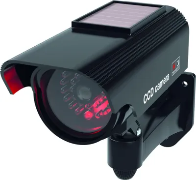Produktbild von BASI - CCD Solar Kamera-Attrappe - KA 311 - Schwarz - Solarbetrieben - IP 23  - Montagematerial inkl. - 1 Stück - 1000-0311