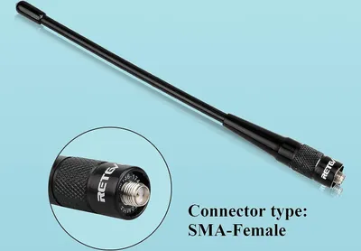 Produktbild von Retevis RHD 701 Funkgeräte Antenne, Funk Antenne Dual Band VHF / UHF Kompatibel mit Walkie Talkie Antennenradio (1 Stk.)