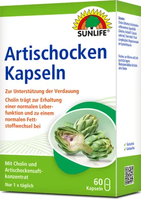 Produktbild von Sunlife Artischocken Kapseln 60Stück