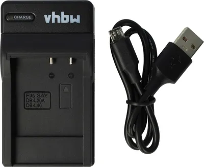 Produktbild von vhbw USB-C Ladegerät kompatibel mit Sanyo Xacti VPC-HD700EX, VPC-J4 EX Kamera - Ladeschale + USB-C Kabel Ladeanzeige