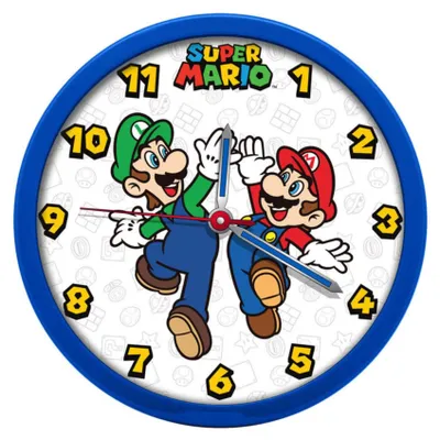 Produktbild von Kids Euroswan Super Mario Wanduhr, 25 cm