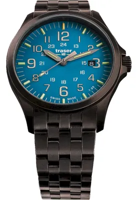 Produktbild von Traser H3 - 108740 - Armbanduhr - Herren - Quarz - P67 Officer Pro GunMetal SkyBlue