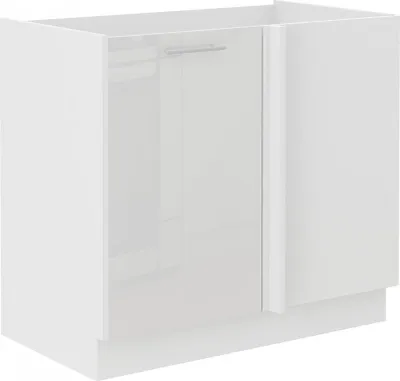 Produktbild von Verlängerter Eckschrank LAJLA – Breite 105 cm, weiß