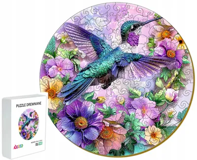 Obrázok produktu pre Pasjo24 DREVENÉ PUZZLE Vták Kolibrík 145 dielikov Darček