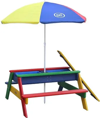 Produktbild von Famanu Kindertischset mit Sand- und Wasserfunktion - Holz