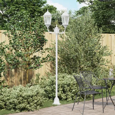 Produktbild von vidaXL Garten-Licht Weiß 68 x 20 x 235 cm Aluminium und Glas
