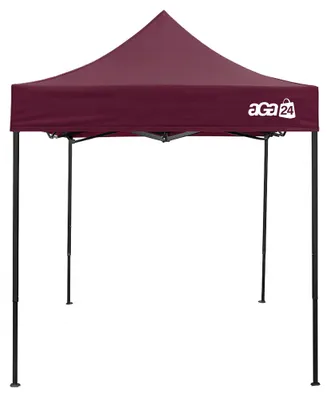 Productafbeelding van Aga verkoopstand, zonder zijpanelen, 2x2 meter, donkerrood