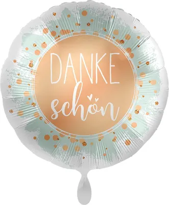 Produktbild von Folienballon Dankeschön ø43 cm Ballon für Freunde und Helfer Danksagung