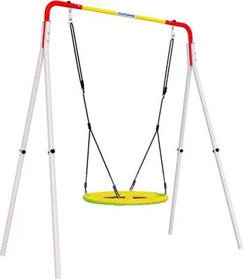 Produktbild von Nestschaukel 80 cm Schaukel Rundschaukel Netzschaukel Garten Kinder Gartenschaukel aus Metall