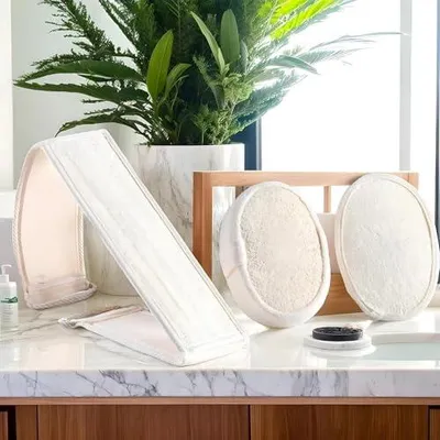 Produktbild von Natürliche Luffa mit organischer Struktur, besonders weich | -Luffa für Dusche, Bad sowie Peeling von Gesicht und Rücken