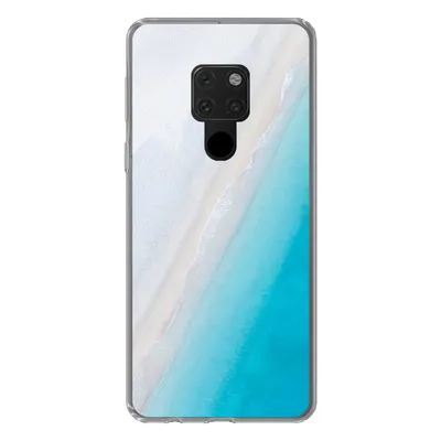 Produktbild von MuchoWow® Handyhülle Schutzhülle Hülle für Huawei P40 Lite Strand - Meer - Blau Silikon Softcase Handy Hülle - Handy
