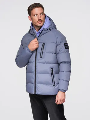 Produktbild von Ombre Clothing Winterjacke für Männer Imrore hellgrau XXL
