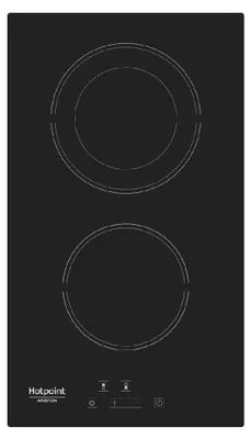 Obrázok produktu pre Hotpoint HRD 5030 B, Čierna, Na pracovnú dosku, 30 cm, Keramický, Sklokeramická, 2 zone(s)