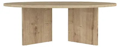 Produktbild von Runder Couchtisch - Naturfarben hell TOPANIA