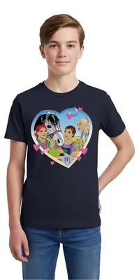 Produktbild von Spreadshirt Die Drei Ausrufezeichen Einsatz Im Pferdestall Teenager Premium T-Shirt, 158/164 (12 Jahre), Navy