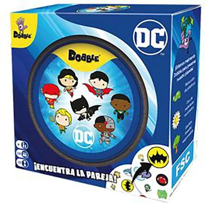 Image de Asmodee Dobble Dc Universe Jdm Jeu de société bleu Bleu One Size