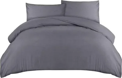Immagine prodotto di Set di biancheria da letto grigio con morbide lenzuola in microfibra 200x200 cm e federe 50x75 cm