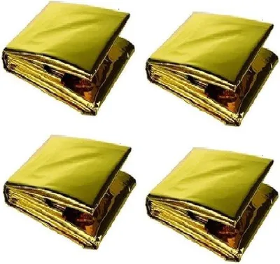 Produktbild von Rettungsdecke - 4 Stücke - Isolationsdecke Gold Silber