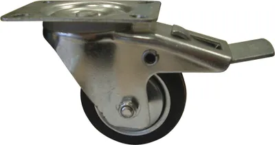 Produktbild von HSI Lenkrolle mit, Feststeller, Eisen, verzinkt, 125mm, 1 STK