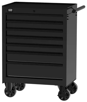 Produktbild von HBM Werkzeugwagen mit 7 Schubladen, schwarz
