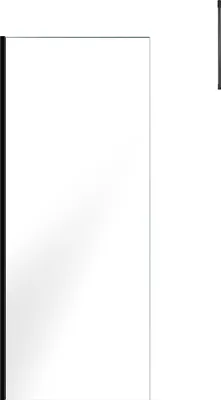 Image de Paroi de Douche 80x200cm Verre Transparent - Profilé + Barre Plafond Noire - FREEDOM 2 BLACK