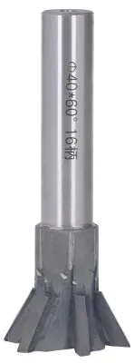 Obrázok produktu pre Fréza s priemerom 40 mm a uhlom 60 stupňov, s 6 drážkami, určená na všeobecné použitie