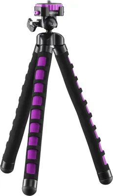 Produktbild von Mantona Kaleido Flex Stativ glamour pink - 270 x 43 x 43 mm - flexibel biegbar - mit Kugelkopf und Schnellwechselplatte - Reisestativ Travelstativ passend für Kameras, Smartphones, Action Cams
