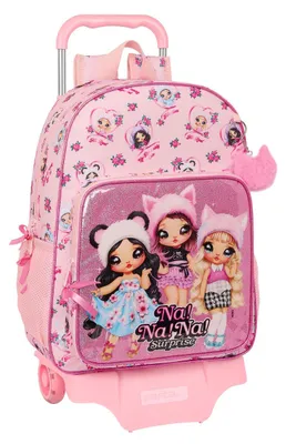 Imagen del producto de Mochila con ruedas Na!Na!Na! Surprise, modelo Fabulous Rose, de 33 x 42 x 14 cm