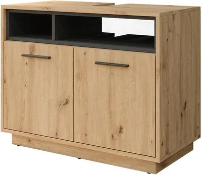 Obrázek produktu pro Základní skříňka pod umyvadlo Vicco Beatrice Dub Artisan/antracit 80 x 64 cm, Model 40163