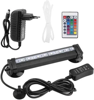 Obrázok produktu pre LED osvetlenie do akvária – vodotesné IP68 – zmena farieb – podvodné osvetlenie – diaľkové ovládanie – 16 cm – osvetlenie do akvária