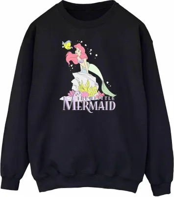 Produktbild von Disney - "The Little Mermaid Faded Nostalgia" Sweatshirt für Damen BI49426 (XL) (Schwarz)