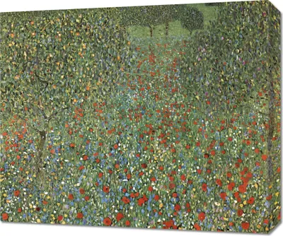 Immagine prodotto di Quadro 60x50 cm Mohnfeld, Gustav Klimt Vintage per il salotto