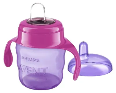 Produktbild von Philips AVENT SCF551/03 Becher mit Trinkschnabel, 6 Monat( e), Violett, Rot, Silikon, China, 200 ml, 60 g