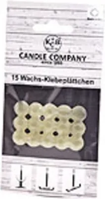 Produktbild von Wachsklebeplättchen 15 Stück, für Kerzen (28053)