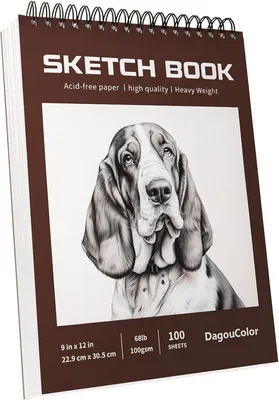 Obrázok produktu pre Skicár na umelecké kresby, 100 listov, 22,9 x 30,5 cm, bezkyselinový