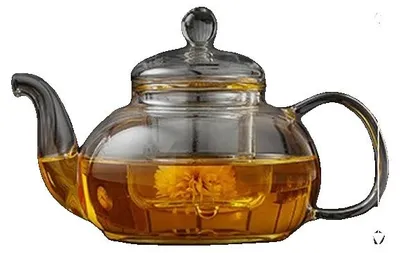 Immagine prodotto di Teiera in vetro, capacità 1,0 L, design resistente al calore, 800 ml