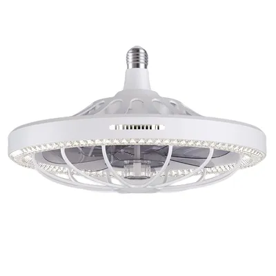 Produktbild von Deckenventilator mit Licht und Fernbedienung, kompakt und leise, 3 Geschwindigkeitsstufen, dimmbar, mit Timer-Funktion, ideal für Schlafzimmer