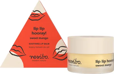 Zdjęcie produktu dla Resibo Lip Hooray Kojący balsam do ust Nawilżający Ujędrniający Uspokajający Regenerujący Kompleksowa Ochrona 7ml