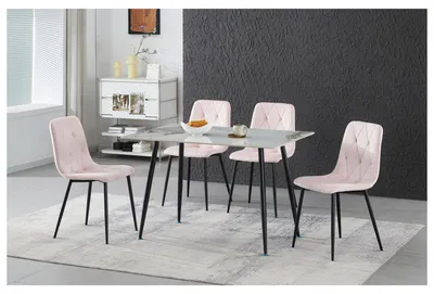 Produktbild von Stuhl Mesa Eco 2er-Set Velvet Rosa