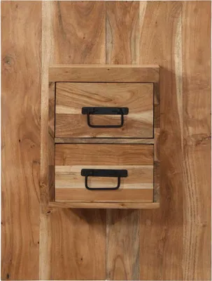 Image de vidaXL Table de nuit 60x32x80 cm en bois massif d'acacia