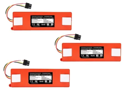 Produktbild von Ersatzbatterie für Saugroboter, 12800mAh Kapazität, 14.4V Leistung, 14.4V 12800mAh-3 PCS