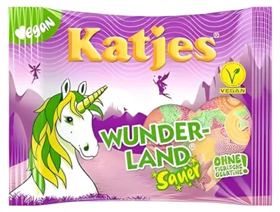 Zdjęcie produktu dla Katjes Wunderland kwaśne 22 x 175 g w praktycznym ekspozytorze ladowym