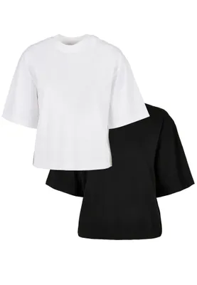 Produktbild von Urban Classics Organic Oversized Kurzarm-t-shirt 2 Einheiten Schwarz 5XL Frau Schwarz 5XL