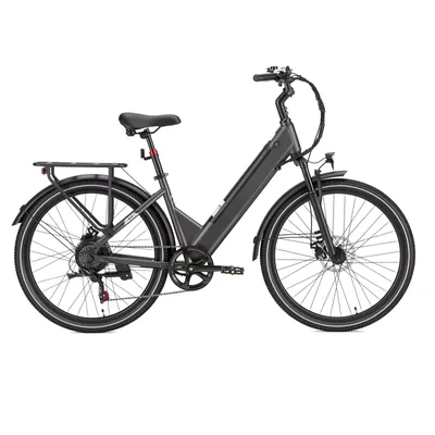 Produktbild von PiXELPiLOT 26 Zoll E-Bike Damen Herren trekking E Bike ,250W Heckmotor, 36V 14,5Ah 522Wh Akku, Shimano 7-Gang, bis 75 km, Scheibenbremsen, Federung