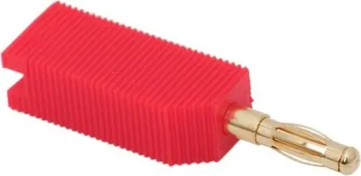 Produktbild von 10x Bananenstecker / Bananenstecker rot - Bananenstecker 4mm - vergoldete Kontakte - Audio Lautsprecher Kabelstecker - HiFi Verstärker 10 Stück [05171PI]