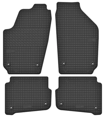 Produktbild von Gummimatten Fußmatten Schwarz für Seat Ibiza III 6L 2002-2008 Set 4-tlg
