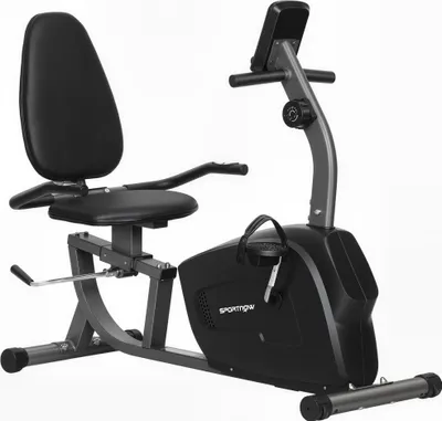 Produktbild von Heimtrainer, Magnet-Liegerad, 8 Widerstandsstufen, verstellbar, LCD-Monitor, Metall, Kunststoff, Schwarz