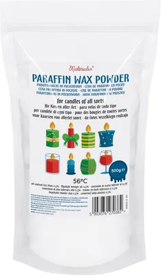 Produktbild von Paraffinwachs-Pulver - Zum Kerzengießen und als Kerzensand - 500g