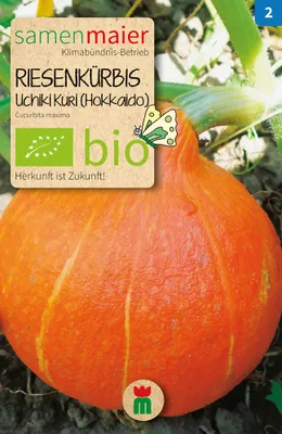 Produktbild von Riesen Kürbis - Uchiki Kuri - Hokkaido - Saatgut für zirka 5 Pflanzen