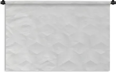 Produktbild von MuchoWow® Wandteppich Wandbehang Hintergrund - 3D - Weiß 120x80 cm Tapisserie Dekoration Wandtuch - Wanddekorationen - Wandtücher
